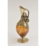 A King Solomon Finds silver overlay blown glass vase by Ahlers & Ogletree Inc.