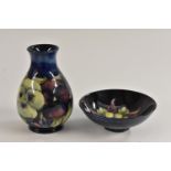 A Moorcroft Pansy pattern baluster vase,