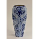 A James MacIntyre Florian Ware Peacock pattern slender ovoid vase, designed by William Moorcroft,