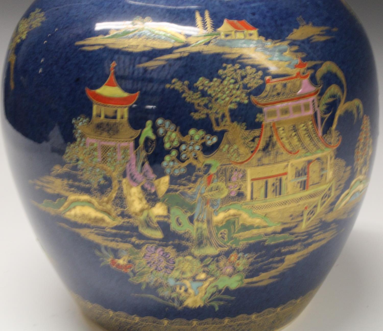 A Carlton Ware New Mikado pattern ovoid ginger jar and cover, - Image 2 of 4