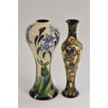 A contemporary Moorcroft Fly Away Home pattern waisted cylindrical shoulder vase,