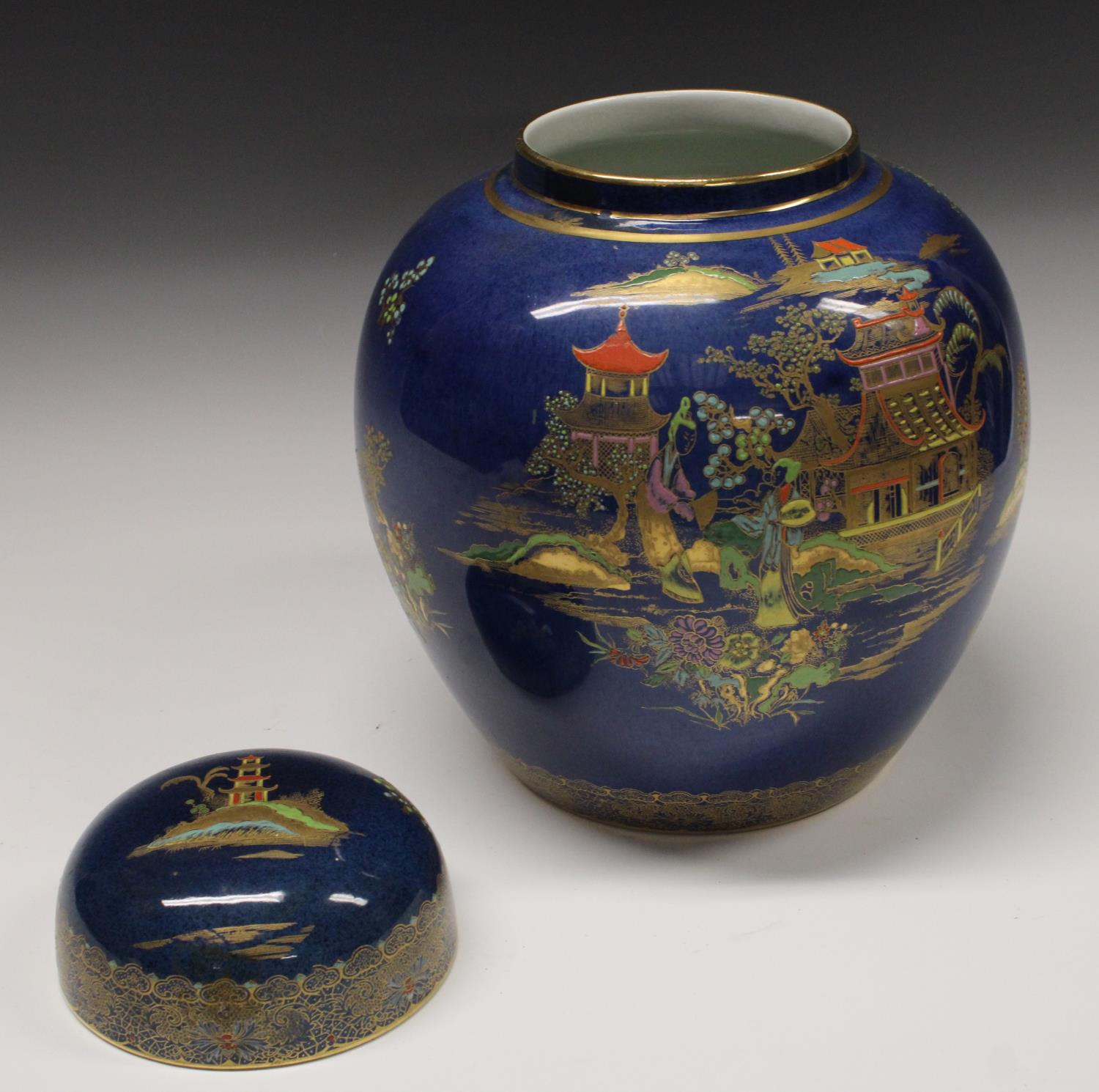 A Carlton Ware New Mikado pattern ovoid ginger jar and cover, - Image 2 of 4