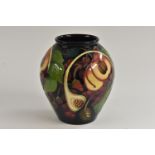 A contemporary Moorcroft Queens Choice pattern ovoid vase, designed by Emma Bossons,