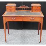 An Edwardian mahogany writing table/desk,