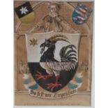 Heraldry - a German watercolour armorial