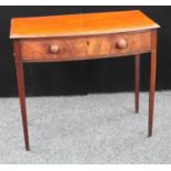 A George III mahogany side table,