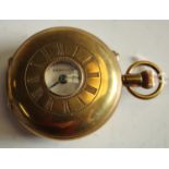 An early 20th century Bentima Best Patent Lever half-hunter pocket watch