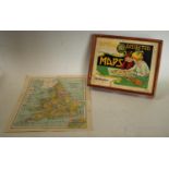 An early 20th century children's didactic cartographic jigsaw,