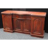 A Victorian mahogany sideboard,