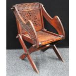 A late 19th/early 20th century 'Glastonbury' chair,
