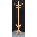 A Thonet design bentwood hat and coat stand