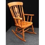 A Victorian style Windsor rocking chair