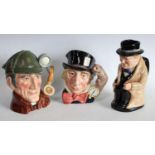 Ceramics - a Royal Doulton Toby jug, Winston Churchill; a Royal Doulton character jug,