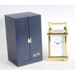 A Mapin and Webb carriage clock