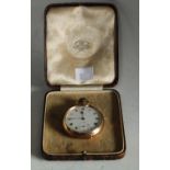 A Waltham 9ct gold open faced pocket watch