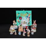 A Beswick Beatrix Potter model, Mrs Rabbit; others similar,