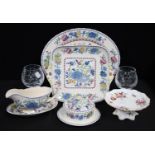 Ceramics and Glass - Masons Ironstone Regency pattern oval platter; sandwich tray,