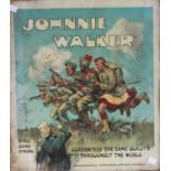 Advertising - an early 20th century shop display show card, Johnnie Walker Scotch Whisky,