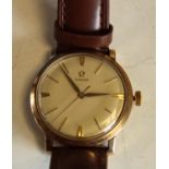A 9ct gold Omega gentleman's wristwatch