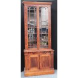 A 19th century mahogany library bookcase,