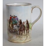 A Royal Crown Derby mug, The Flying Machine,