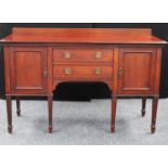 A George III style mahogany sideboard,