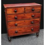 An early Victorian mahogany chest of drawers, c.