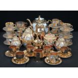 Ceramics - a Satsuma Samurai part tea and coffee set,