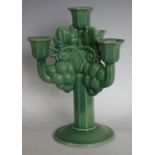 A Poole Art Deco candelabrum