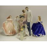 A Lladro figural group, Happy Anniversary, no.