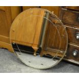 An Art Deco circular mirror c.