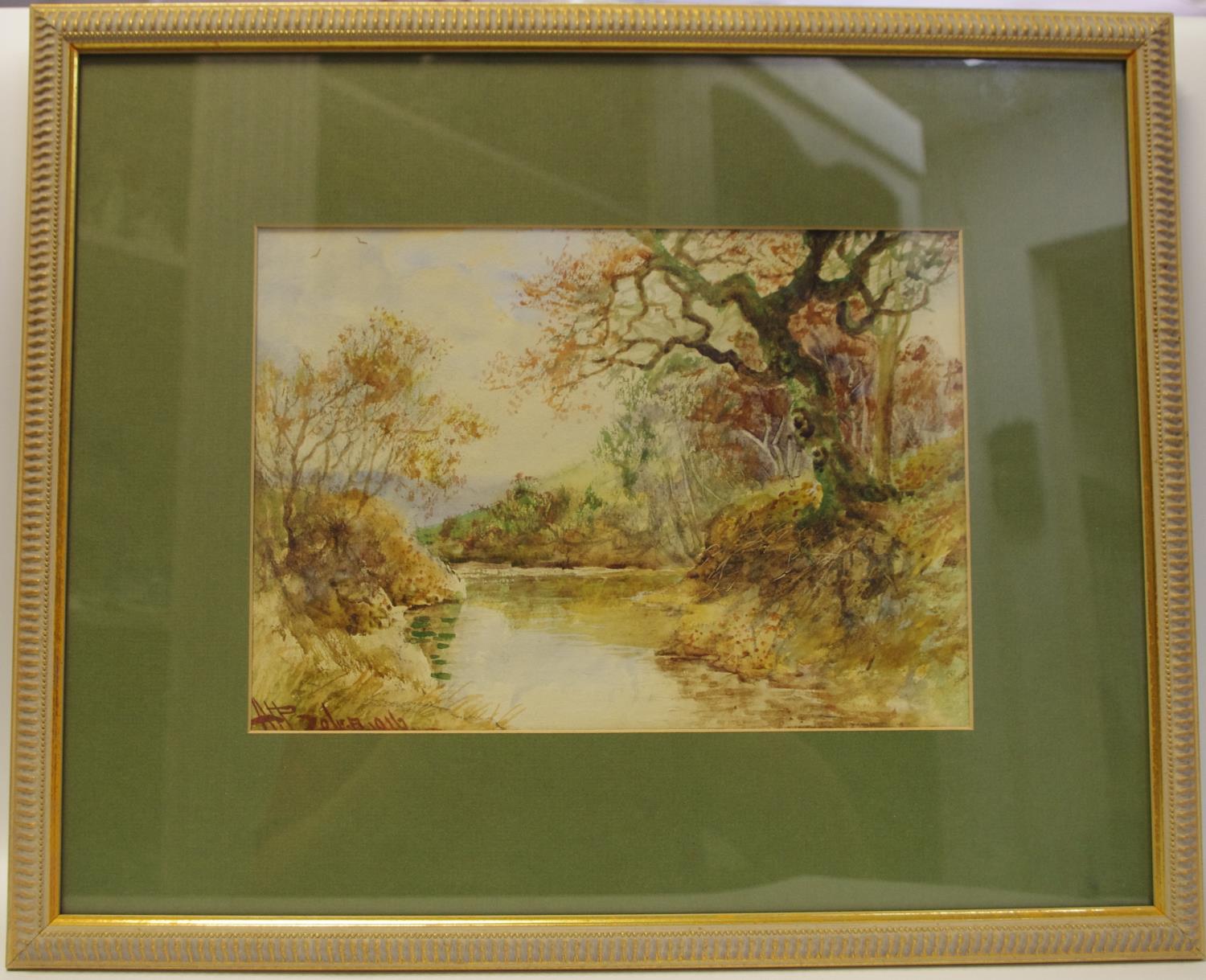 Rural landscapes,watercolours indistinctly signed, framed.