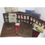 Stamps and cigarette cards - British and world stamps including one penny red;