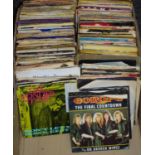 7" vinyl singles - assorted genres mostly 1970's & 1980's including The Wonder Stuff; Europe; U2;