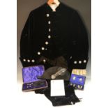 Royalty, Local Interest - an early 20th century gentleman's Court uniform, Old Style black velvet,