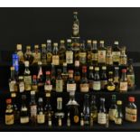 Miniatures - Spirits and Liqueurs, including Garnier Chartreuse, 96° proof, 50ml, label good,