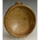 Robert Thompson, Mouseman of Kilburn - an oak bowl, adzed overall, carved mouse signature, 15.
