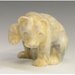 Please note this carving is pearlite and not soapstone A North American Inuit inspired pearlite