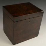Medicine - a George III mahogany apothecary box,