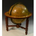 A 19th century table globe, Malby's Terrestrial Globe,