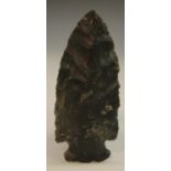 Antiquities - Stone Age, a rare North American "Logan Creek" point of Notched chert, 6.