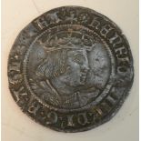 Coin, GB, Tudor, Henry VIII, Second Coinage, 1526-44, hammered silver groat, obv: Laker bust D,