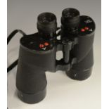 A pair of World War II Canadian military binoculars, C.G.B. 57 G.A, 7x50, 4341-C, 18.