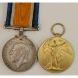 Medals, World War I, a pair, British War and Victory,