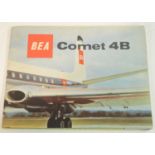 Aviation - BEA (British European Airways): a 16-fold advertising leaflet-poster,