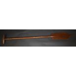 Tribal Art - a Polynesian paddle,, T-shaped handle,