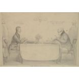 Political Caricature - John ('HB') Doyle, The Rival Chancellors (Henry Brougham,