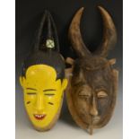 Tribal Art - a Guro mask,