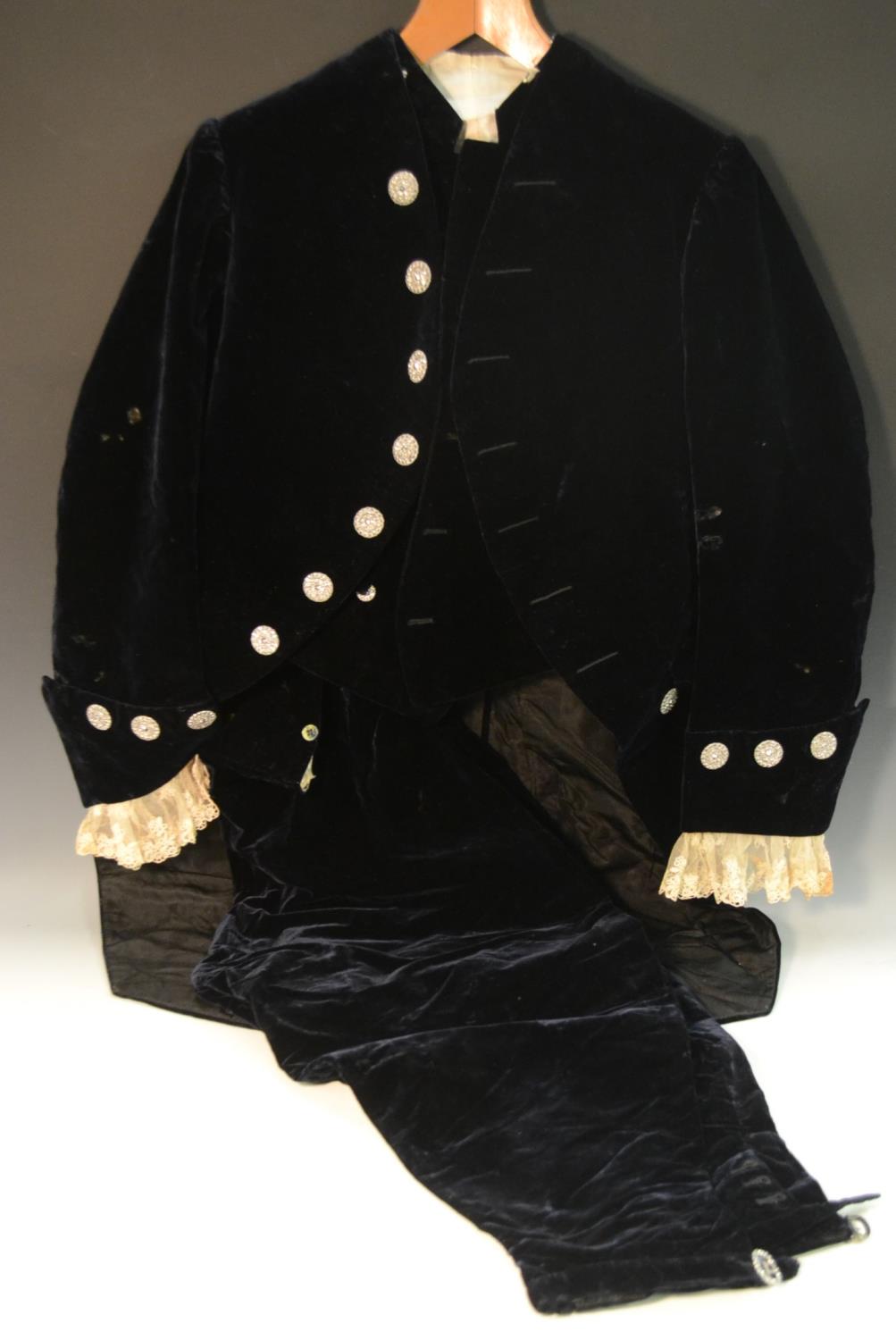 Royalty, Local Interest - an early 20th century gentleman's Court uniform, Old Style black velvet, - Image 5 of 6