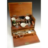 Science and Medicine - an early 20th century mahogany chemist's laboratory cabinet,